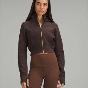 Scuba Full Zip Cropped Hoodie